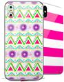 2 Decal style Skin Wraps set for Apple iPhone X and XS Kearas Tribal 1