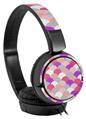 Decal style Skin Wrap for Sony MDR ZX110 Headphones Brushed Circles Pink (HEADPHONES NOT INCLUDED)