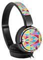Decal style Skin Wrap for Sony MDR ZX110 Headphones Brushed Geometric Vertical (HEADPHONES NOT INCLUDED)