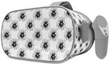 Decal style Skin Wrap compatible with Oculus Go Headset - Kearas Daisies Black on White (OCULUS NOT INCLUDED)