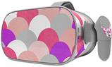 Decal style Skin Wrap compatible with Oculus Go Headset - Brushed Circles Pink (OCULUS NOT INCLUDED)