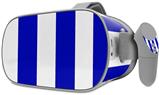 Decal style Skin Wrap compatible with Oculus Go Headset - Psycho Stripes Blue and White (OCULUS NOT INCLUDED)
