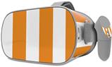 Decal style Skin Wrap compatible with Oculus Go Headset - Psycho Stripes Orange and White (OCULUS NOT INCLUDED)