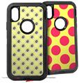 2x Decal style Skin Wrap Set compatible with Otterbox Defender iPhone X and Xs Case - Kearas Daisies Yellow (CASE NOT INCLUDED)