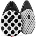Skin Decal Wrap 2 Pack compatible with Suorin Drop Kearas Polka Dots White And Black VAPE NOT INCLUDED