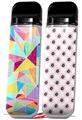 Skin Decal Wrap 2 Pack for Smok Novo v1 Brushed Geometric VAPE NOT INCLUDED