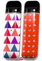 Skin Decal Wrap 2 Pack for Smok Novo v1 Triangles Berries VAPE NOT INCLUDED