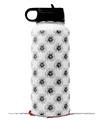 Skin Wrap Decal compatible with Hydro Flask Wide Mouth Bottle 32oz Kearas Daisies Black on White (BOTTLE NOT INCLUDED)