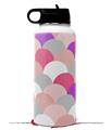 Skin Wrap Decal compatible with Hydro Flask Wide Mouth Bottle 32oz Brushed Circles Pink (BOTTLE NOT INCLUDED)
