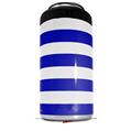 WraptorSkinz Skin Decal Wrap compatible with Yeti 16oz Tall Colster Can Cooler Insulator Psycho Stripes Blue and White (COOLER NOT INCLUDED)