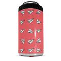 WraptorSkinz Skin Decal Wrap compatible with Yeti 16oz Tall Colster Can Cooler Insulator Paper Planes Coral (COOLER NOT INCLUDED)