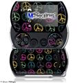 Kearas Peace Signs Black - Decal Style Skins (fits Sony PSPgo)