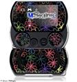 Kearas Flowers on Black - Decal Style Skins (fits Sony PSPgo)