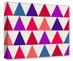Gallery Wrapped 11x14x1.5  Canvas Art - Triangles Berries