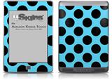 Kearas Polka Dots Black And Blue - Decal Style Skin (fits Amazon Kindle Touch Skin)