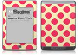Kearas Polka Dots Pink On Cream - Decal Style Skin (fits Amazon Kindle Touch Skin)