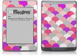 Brushed Circles Pink - Decal Style Skin (fits Amazon Kindle Touch Skin)