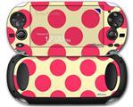 Kearas Polka Dots Pink On Cream - Decal Style Skin fits Sony PS Vita