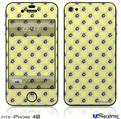 iPhone 4S Decal Style Vinyl Skin - Kearas Daisies Yellow