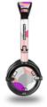 Brushed Circles Pink Decal Style Skin fits Skullcandy Lowrider Headphones (HEADPHONES  SOLD SEPARATELY)