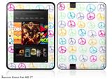 Kearas Peace Signs Decal Style Skin fits 2012 Amazon Kindle Fire HD 7 inch