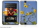 Yellow Daisys Decal Style Skin fits 2012 Amazon Kindle Fire HD 7 inch