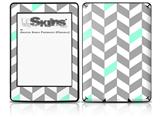 Chevrons Gray And Seafoam - Decal Style Skin fits Amazon Kindle Paperwhite (Original)