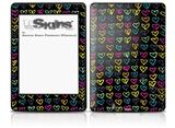 Kearas Hearts Black - Decal Style Skin fits Amazon Kindle Paperwhite (Original)