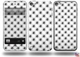 Kearas Daisies Black on White Decal Style Vinyl Skin - fits Apple iPod Touch 5G (IPOD NOT INCLUDED)