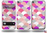 Brushed Circles Pink Decal Style Vinyl Skin - fits Apple iPod Touch 5G (IPOD NOT INCLUDED)