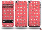 Paper Planes Coral Decal Style Vinyl Skin - fits Apple iPod Touch 5G (IPOD NOT INCLUDED)