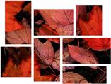 Fall Tapestry - 7 Piece Fabric Peel and Stick Wall Skin Art (50x38 inches)