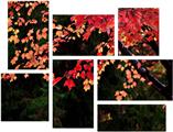 Leaves Are Changing - 7 Piece Fabric Peel and Stick Wall Skin Art (50x38 inches)