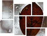 Rain Drops On My Window - 7 Piece Fabric Peel and Stick Wall Skin Art (50x38 inches)