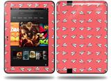Paper Planes Coral Decal Style Skin fits Amazon Kindle Fire HD 8.9 inch