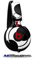 WraptorSkinz Skin Decal Wrap compatible with Beats Mixr Headphones Kearas Polka Dots White And Black Skin Only (HEADPHONES NOT INCLUDED)