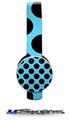 Kearas Polka Dots Black And Blue Decal Style Skin (fits Sol Republic Tracks Headphones - HEADPHONES NOT INCLUDED) 