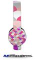 Brushed Circles Pink Decal Style Skin (fits Sol Republic Tracks Headphones - HEADPHONES NOT INCLUDED) 