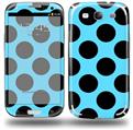 Kearas Polka Dots Black And Blue - Decal Style Skin (fits Samsung Galaxy S III S3)